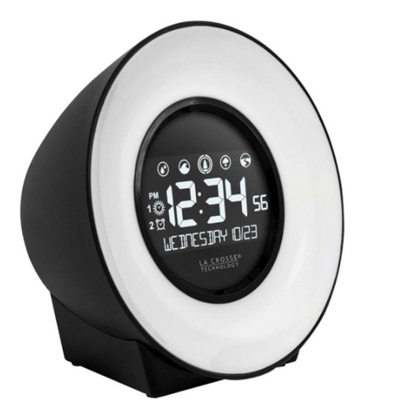 LA CROSSE TECHNOLOGY. MOOD LIGHT ALARM CLOCK WITH 5 NATURAL SOUNDS - Picture 1 of 3